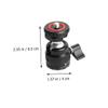 KOMBIUDA Rotating Mini Tripod Ball Head Mount Adapter for Camera Phone Holder Compatible with Hot Shoe Fill Light Accessories view 2