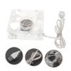 DIYEAH Transparent Acrylic Pet Cooling Fan USB Portable Small Cage Fan for Hamsters and Small Animals Summer Cooling for Crates and Kennels view 4
