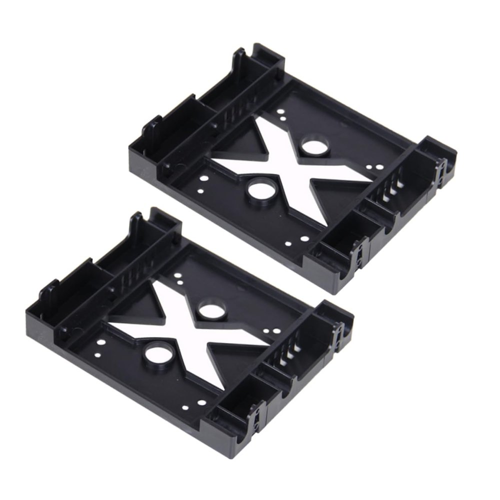 NUOBESTY 2 PCS Front Bay Adapter Hard Drive Mounting Kit for Optical Drive Bay Compatible with SSD Desktop Computer Installation