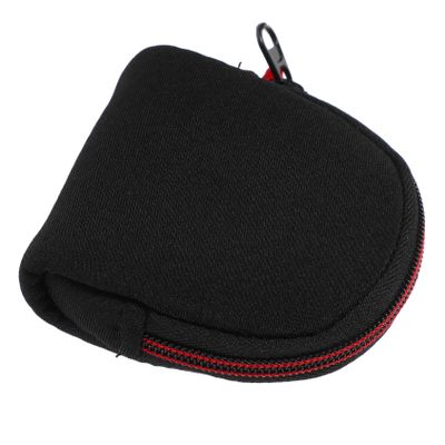 Gadpiparty Portable Neoprene Lens Pouch with Zipper Foldable Lightweight Filter Storage Bag with Mesh Compartments Protective Camera Lens Case for Round Filters Dustproof and Space Saving