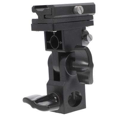 SHINEOFI Adjustable Light Stand Adapter Flash Bracket with Swivel Holder for Photography Lights Compatible with External Reflector Umbrellas Practical DSLR Camera Flash Mount