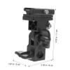 SHINEOFI Adjustable Light Stand Adapter Flash Bracket with Swivel Holder for Photography Lights Compatible with External Reflector Umbrellas Practical DSLR Camera Flash Mount view 2