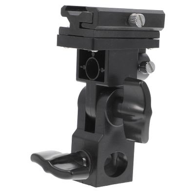 OSALADI Flash Stand Adapter Bracket for Photography Light Stand with Swivel Umbrella Holder Compatible with External Reflector Softbox and Interface Flashes for Studio Use
