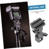 OSALADI Flash Stand Adapter Bracket for Photography Light Stand with Swivel Umbrella Holder Compatible with External Reflector Softbox and Interface Flashes for Studio Use view 3
