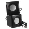 Angoily USB Powered Mini Desktop Speaker Small Compact Stereo Audio for Laptop Home Office Travel Portable Plug and Play Compatible with Multiple Devices view 1