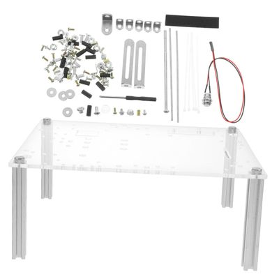 NUOBESTY Open Frame PC Case Stand for Matx Motherboard Transparent Computer Chassis Bracket with Protective Base for Video Card Storage and DIY Assembly for Gamers and Professionals