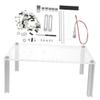 NUOBESTY Open Frame PC Case Stand for Matx Motherboard Transparent Computer Chassis Bracket with Protective Base for Video Card Storage and DIY Assembly for Gamers and Professionals view 1