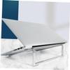 Operitacx Ergonomic Aluminum Alloy Desk Mount Laptop Stand with Non Slip Pads Foldable Portable Computer Desktop Holder for Various Laptop Enhances Air Circulation Easy to Assemble and view 4