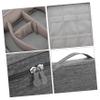 CATIEBYE Portable Digital Organizer Case with Ample Space for Chargers Cables Power Banks USB Drives Grey Travel Pouch for Men and Women Sleek Multifunctional Electronics Storage Bag for view 3
