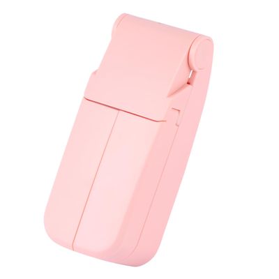 balacoo Double Headed USB Mini Folding Fan Fan with Speed Air Modes Lightweight Quiet Plastic Table and Handheld Use for Travel Summer Outdoors Pink