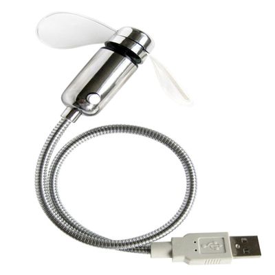 SHINEOFI Portable USB Clock Fan with Real Display Flexible Neck Mini Cooling Fan LED Digital Display Memory Function for Desk Car Home Use