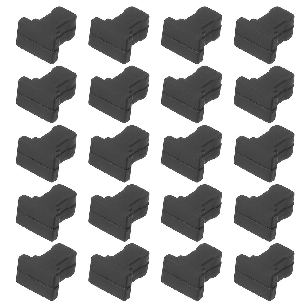 PATIKIL SFP Port Anti Port Anti Dust Cover Cap, 10pcs SFP Dustproof Plug Soft Silicone Protector for Computer Switch Router Network Interface Card, Black