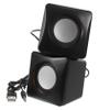 ANDRESLAD Mini USB Powered Desktop Speakers for Laptop and Small Portable Wired Audio System with Deep Bass Plug and Play Multimedia Sound for Home Office Use view 1