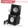 ANDRESLAD Mini USB Powered Desktop Speakers for Laptop and Small Portable Wired Audio System with Deep Bass Plug and Play Multimedia Sound for Home Office Use view 2