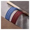 Coated Sailcloth Strap 18/19/20/22mm Sport Fabric WristBand Universal Accessories For Smart Watch(Red-Silver,18mm) view 3
