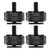 DIYEAH 4 PCS Tripod Screw Adapter Double Screw Hot Shoe Mount for DSLR Camera Flash and Digital Recorder Accessories view 1