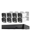 Tuya App Security IP Camera System 4K POE NVR Kit CCTV Audio Recording Outdoor Video 5MP Surveillance IP Camera Set(None,Army Green_EU Plug) view 1