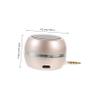 ARTIBETTER USB Rechargeable Mini Desktop Speaker with Aux Input Gold Plated Plug Compact External Loudspeaker for Laptop Phone and Portable Audio Devices view 3