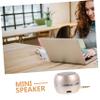 ARTIBETTER USB Rechargeable Mini Desktop Speaker with Aux Input Gold Plated Plug Compact External Loudspeaker for Laptop Phone and Portable Audio Devices view 4