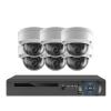 JUCFRDNJ H.265 8CH 4K AHD DVR Kit 8 Channels HD 8MP Outdoor Waterproof CCTV Security AHD Camera System Video Surveillance Kit 4CH(2T,6 PCS Camera KIT_UK Plug) view 1