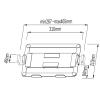 AsrMyjcx Laptop Mount Tray for Arms,Notebook Tray,Sturdy,Portable,Lightweight Carbon Steel Stable Notebook Holder (Tray Only), Black view 3