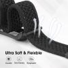 Adjustable Soft Woven Nyon Wristband + Protective Case Base fits for PLAUD NotePin AI Voice Recorder Upgraded 18mm Pin Quick Release Notepin Strap for Easy Band Replacement,Black view 4