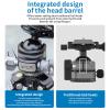 BC44 44mm Ball Head, Arca Swiss Quick Release Plate, Panorama Ball Head, 360 Rotation, Low Center of Gravity, lntegrated Design for DSLR Cameras (Payload 15kg, 33lb) view 3