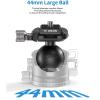 BC44 44mm Ball Head, Arca Swiss Quick Release Plate, Panorama Ball Head, 360 Rotation, Low Center of Gravity, lntegrated Design for DSLR Cameras (Payload 15kg, 33lb) view 4