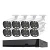 Tuya App Security IP Camera System 4K POE NVR Kit CCTV Audio Recording Outdoor Video 5MP Surveillance IP Camera Set(None,Beige_UK Plug) view 1