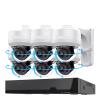 JUCFRDNJ Tuya 8CH POE NVR with 4K 8MP 12X Zoom PTZ IP Camera Video Surveillance Kit Monitor Audio Record CCTV Security System(None,8CH NVR 2 Camera_US Plug) view 1