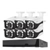 JUCFRDNJ Tuya 8MP Security Camera System H.265 POE NVR Audio Home Dome/Bullet Outdoor Microphone Video Surveillance Camera Set(None,8CH NVR and 6 Camera_US Plug) view 1