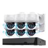 JUCFRDNJ Tuya 8CH POE NVR with 4K 8MP 12X Zoom PTZ IP Camera Video Surveillance Kit Monitor Audio Record CCTV Security System(1T,8CH NVR 2 Camera_UK Plug) view 1