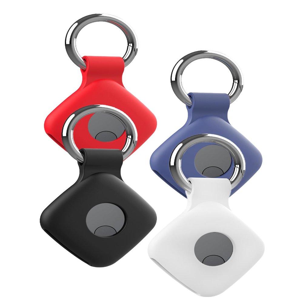 Case for EMONAIR Tracker - Superior Silicone Build, Shockproof & Anti - Slip.Protects Against Scratches. Precise Cutouts Ensure Full Functionality.Black+Blue+White+Red.