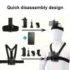 Adjustable Elastics Head Mount for Action Cameras with Antislip Secure Outdoor Sports Helmet Mount Action view 4