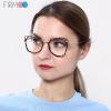 Firmoo Blue Light Blocking Reading Glasses for Women, Stylish Anti Eyestrain Cat Eye Computer Glasses, S985 view 2