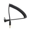 Extendable Flashing Synchronization Cord PC to 2.5mm Spring Coiled Design Space Saving Flashing Syncing Cable Photography Gear Durability PVC Accessory Cable view 1
