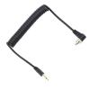 Extendable Flashing Synchronization Cord PC to 2.5mm Spring Coiled Design Space Saving Flashing Syncing Cable Photography Gear Durability PVC Accessory Cable view 3