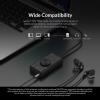 2 in 1 External USB Driver-Free Sound Card with LED Indicator for Speaker Microphone Earphone Plug&Play view 2