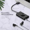 2 in 1 External USB Driver-Free Sound Card with LED Indicator for Speaker Microphone Earphone Plug&Play view 4