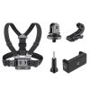 Cameras Chest Harness 5 in 1 Smartphone Chest Mount with Adjustable Length Breathable Elastic Strap for Sports Action Video Recording Hands First Person Perspective view 1