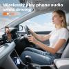 Bluetooth Wireless Transmitter/Receiver Adapter,Supports 2 Headphones2-in-1 Bluetooth Transmitter Receive with aptX Low Latency,3.5mm Aux Audio Jack Adapter for Airplane/Gym/Car Home Stereo System view 4