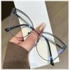 Blue Light Blocking Glasses,Anti Eye Strain UV Cut, Cateye Computer Reading Glasses Metal Frame(Matte black) view 2
