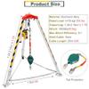 Rescue Tripod Heavy Duty Fire Fighting Tripod Confined SpaceRescue Tripod Lifting,Rescue Tripod,Fire Rescue Tripod with 1200lb1800lb2600lb Winch for Confined Space, Lifting and Rescue Equip view 4