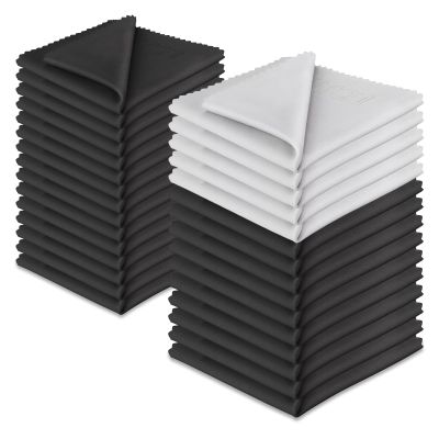 LOJWRY Glasses Cleaning Cloth 30 Pcs - 6*7in, Ultra Soft, Individually Wrapped, Streak-Free, Microfiber Eyeglass Cleaning Cloth for Eyeglass, Screen, Readers, Sunglasses, Laptops, Tablets, Phones Etc.