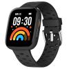 BIGGERFIVE Kids Watch No Phone Needed, 1.8" Amoled Smart Fitness Watch Pedometer, Heart Rate, Sleep Tracker, 30m Waterproof, Step Counter, Puzzle Games, 100+ Dials, Gifts for Boys Girls 5-16, Black view 1