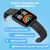 BIGGERFIVE Kids Watch No Phone Needed, 1.8" Amoled Smart Fitness Watch Pedometer, Heart Rate, Sleep Tracker, 30m Waterproof, Step Counter, Puzzle Games, 100+ Dials, Gifts for Boys Girls 5-16, Black view 2