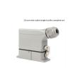 Aviation Connector HDC-HA-016-1, 16 Pins 16A Waterproof Socket for Industrial Automation and Machinery(Side exit) view 2