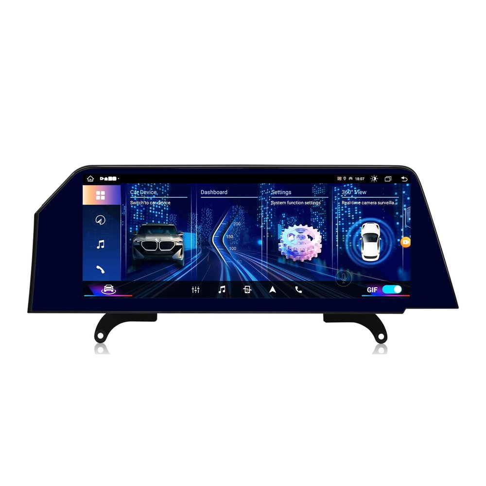 12.3-inch car Radio, Multimedia Video, Stereo, GPS Navigation Suitable for BMW X5/X6 (CCC System) 07-09, Android 13.0 Wireless Player, CarPlay Auto Bluetooth, Original System retained, 4+64G