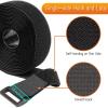 16Ft 1.5 inch Cable Straps, Fastening Tape Cable Ties with 20 Buckles, Black Adjustable Hook and Loop Straps for Cord, Cable Organize, Wire Management view 4