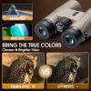 12x42 HD Binoculars for Adults High Powered Binoculars with Upgraded Phone Adapter Waterproof Compact Binocular with Low Light Night Vision for Bird Watching Hunting Outdoor Sports Concerts Camo view 3